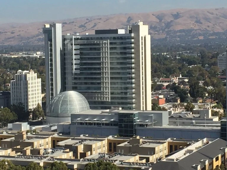 George Avalos / Bay Area News Group. San Jose City Hall. Downtown San Jose has become the focal point of a shopping spree for properties that has rocketed far above the $1 billion mark over the past year. George Avalos / Bay Area News Group