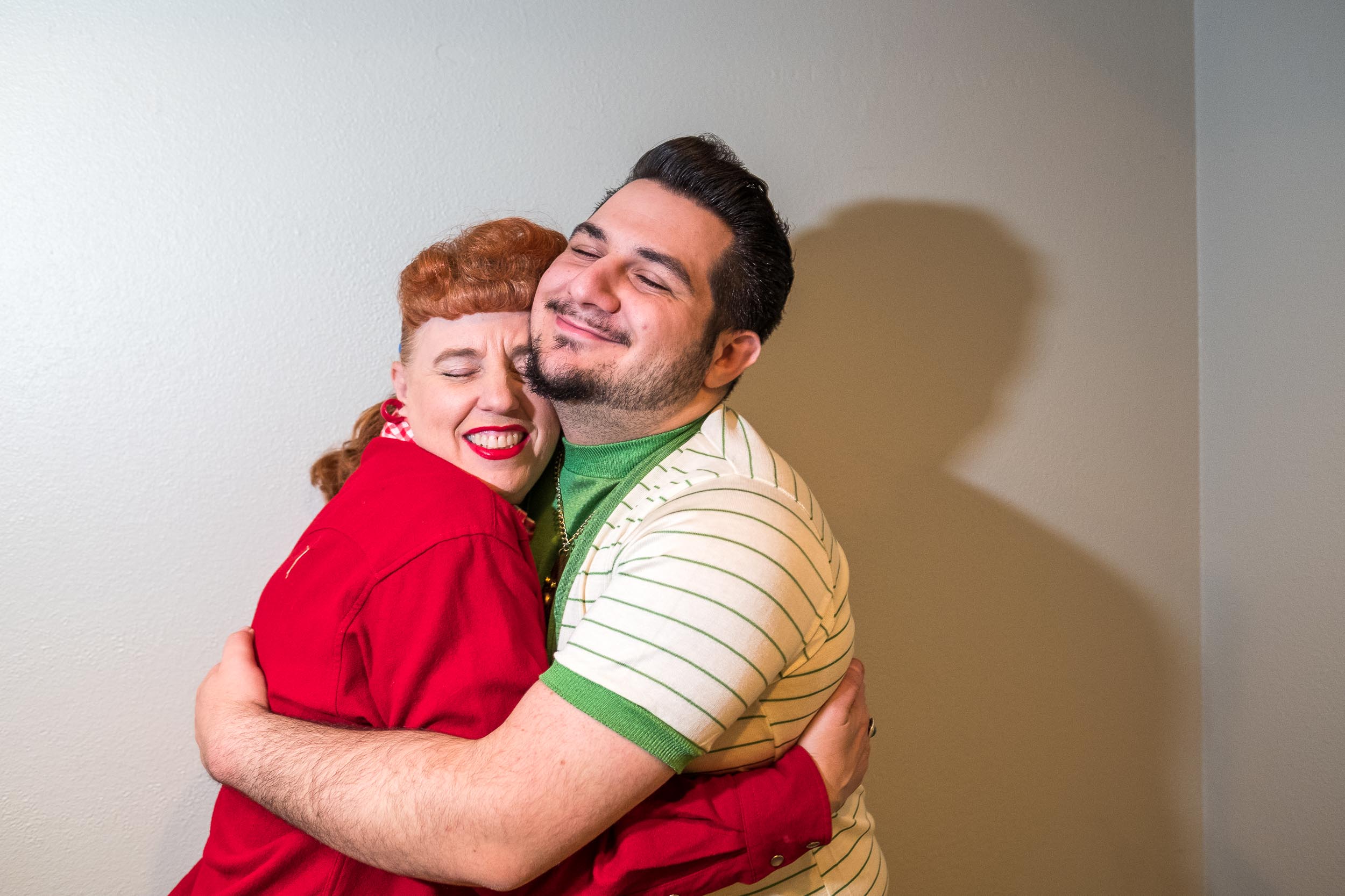  Jenny and Johnny embrace during a break.&nbsp; 