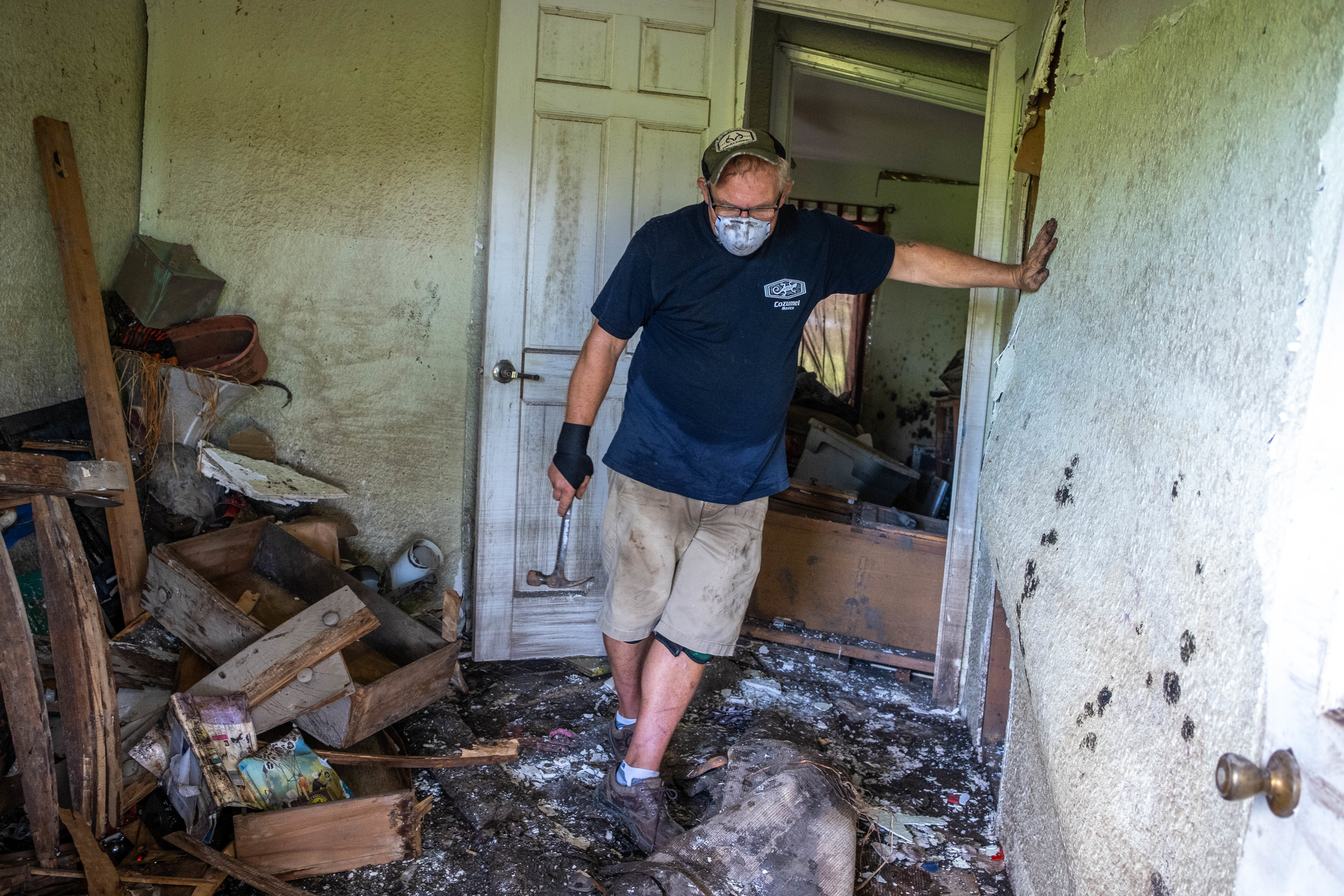  The entire home was moved off its foundation from the force of the flood. 