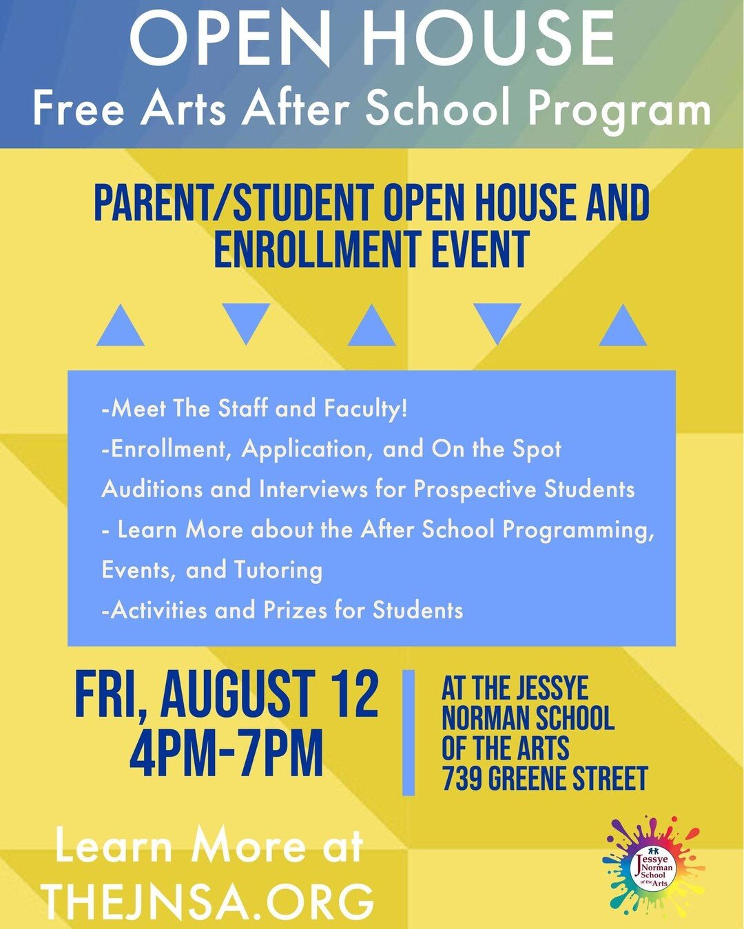 It's that time of year again! Our After School program starts next week 🎉🎉🎉🎉

We're looking forward to seeing our students and their parents at our open house this Friday for tours and activities, and orientation for currently accepted new studen