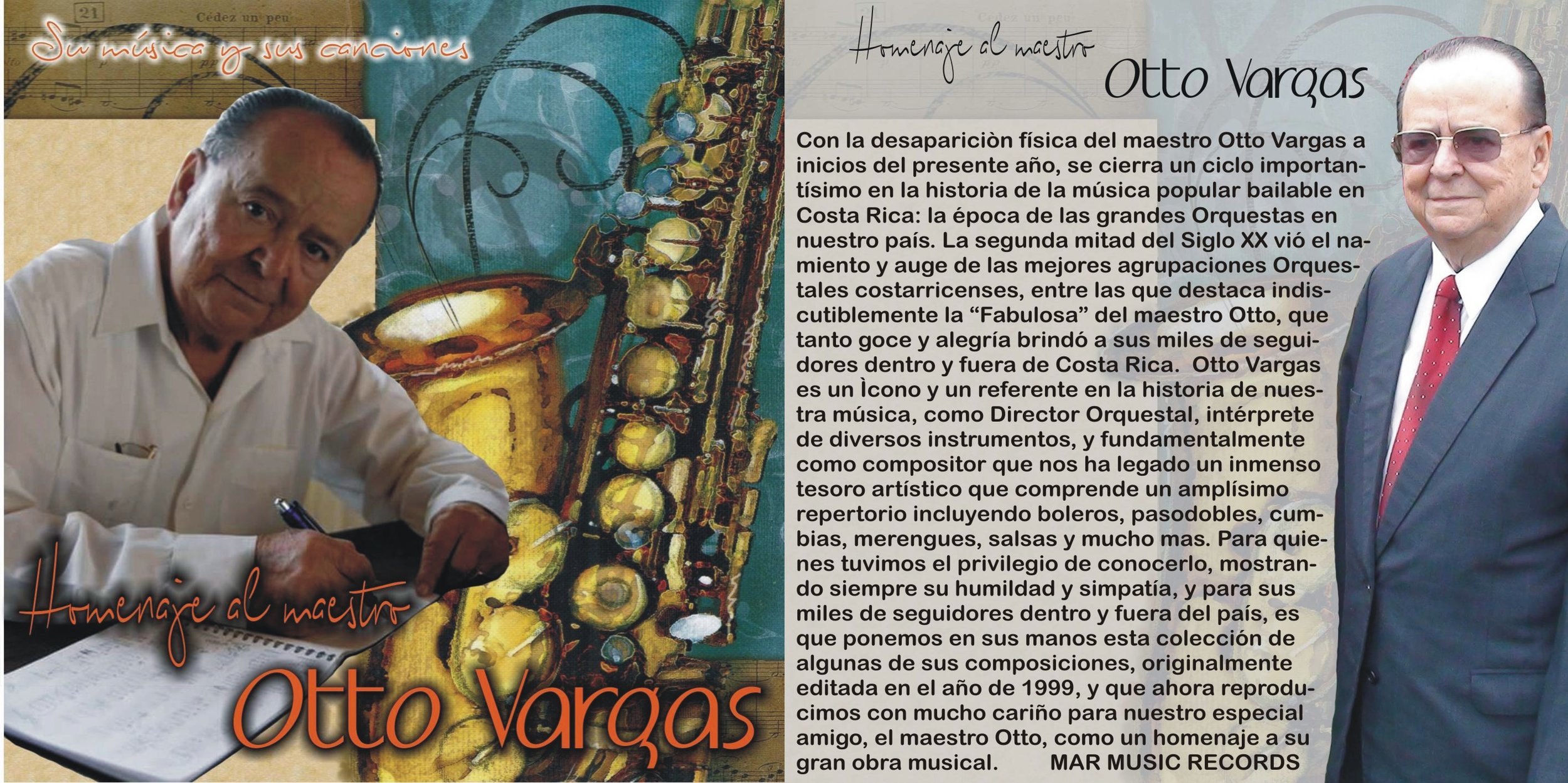 ● Músico alajueliteño falleció el 2 de febrero a sus 89 años ● Discos incluyen las voces de Ronald Alfaro, Rafael Pérez y Jorge Duarte, entre otros