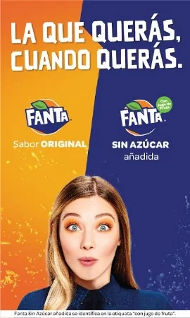 Estará disponible a partir de noviembre Fanta con jugo de frutas y sin azúcar añadida continuará en el mercado