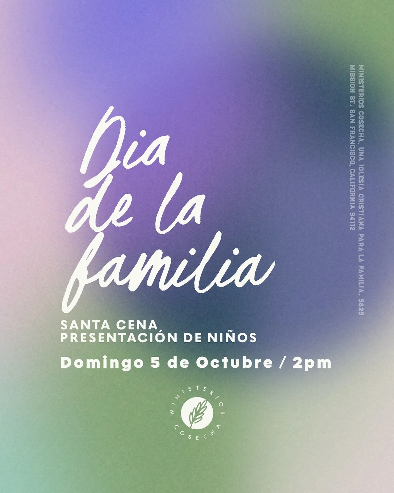 Santa Cena / Presentaci&oacute;n de Ni&ntilde;os y celebraci&oacute;n D&iacute;a de la Familia. Domingo 2pm! 🙌