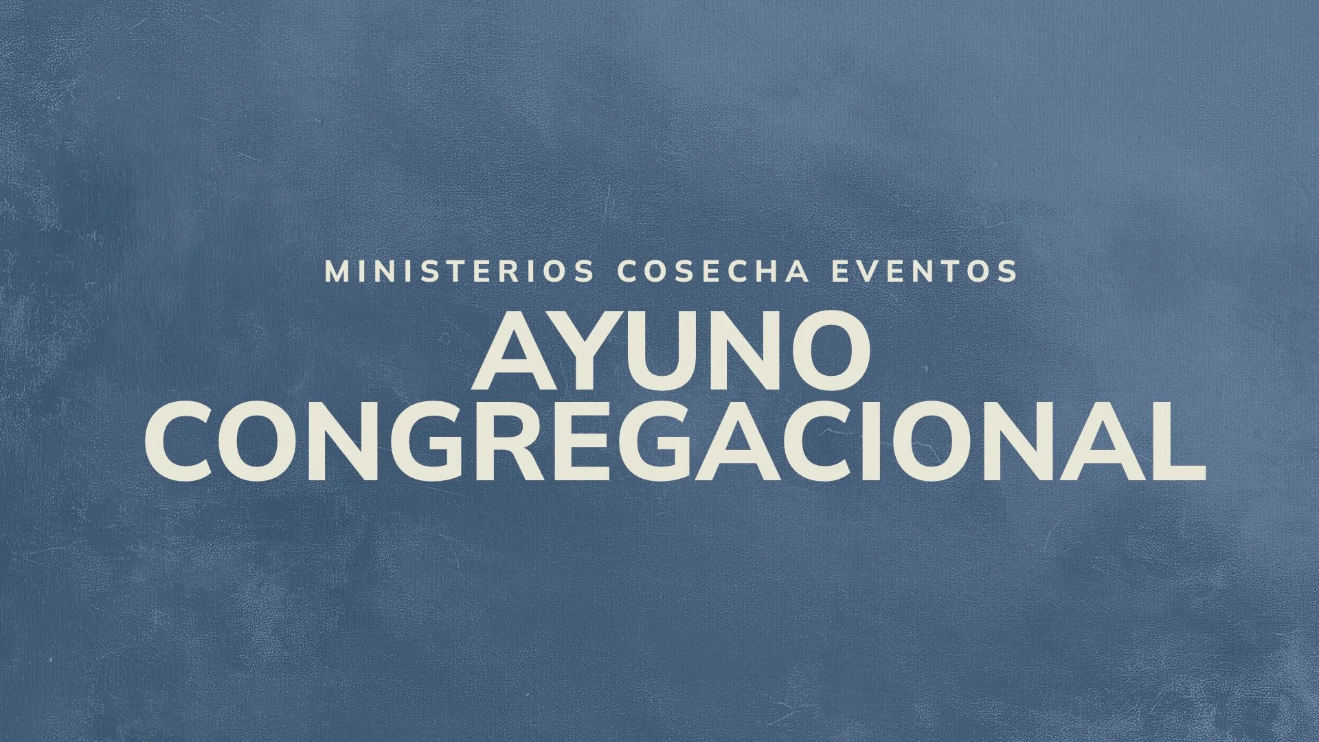 Ayuno Congregacional