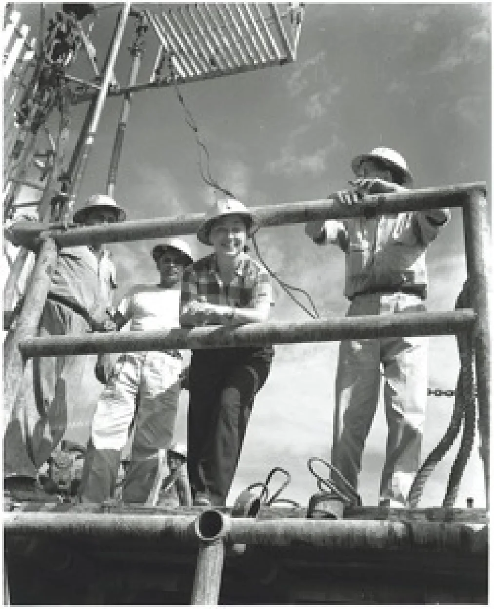 On Oil Rig, Maracaibo, Venezuela 1947