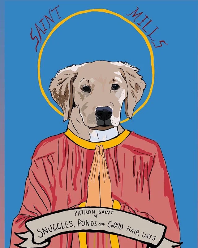 ✨awesome alert ✨                custom patron saint pet prayer candles by my sister! want one?!? they are freakin amazing. she draws them all by hand based on your specific pet and then prints then onto prayer candles. $40 for the first one and then $15 per extra candle of the same drawing. such a great gift and such a great deal. email her at vmfisk.art@gmail.com to place an order. 💯🎉🙌🏼✨👌🏼 (scroll to see more...the candles are on the last pic)