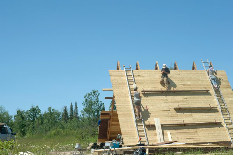 we rebuilt the A-frame on our site in the UP