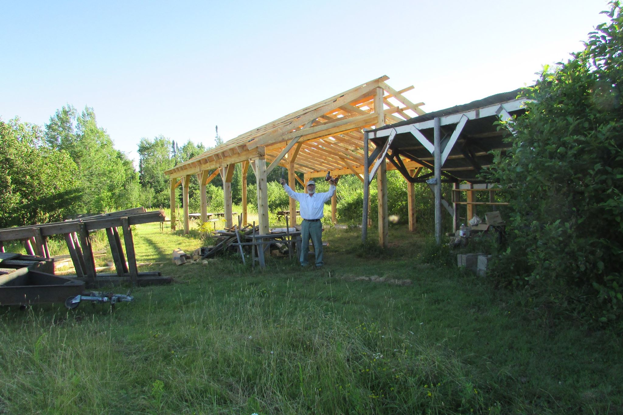 to build a beautiful new dining pavilion
