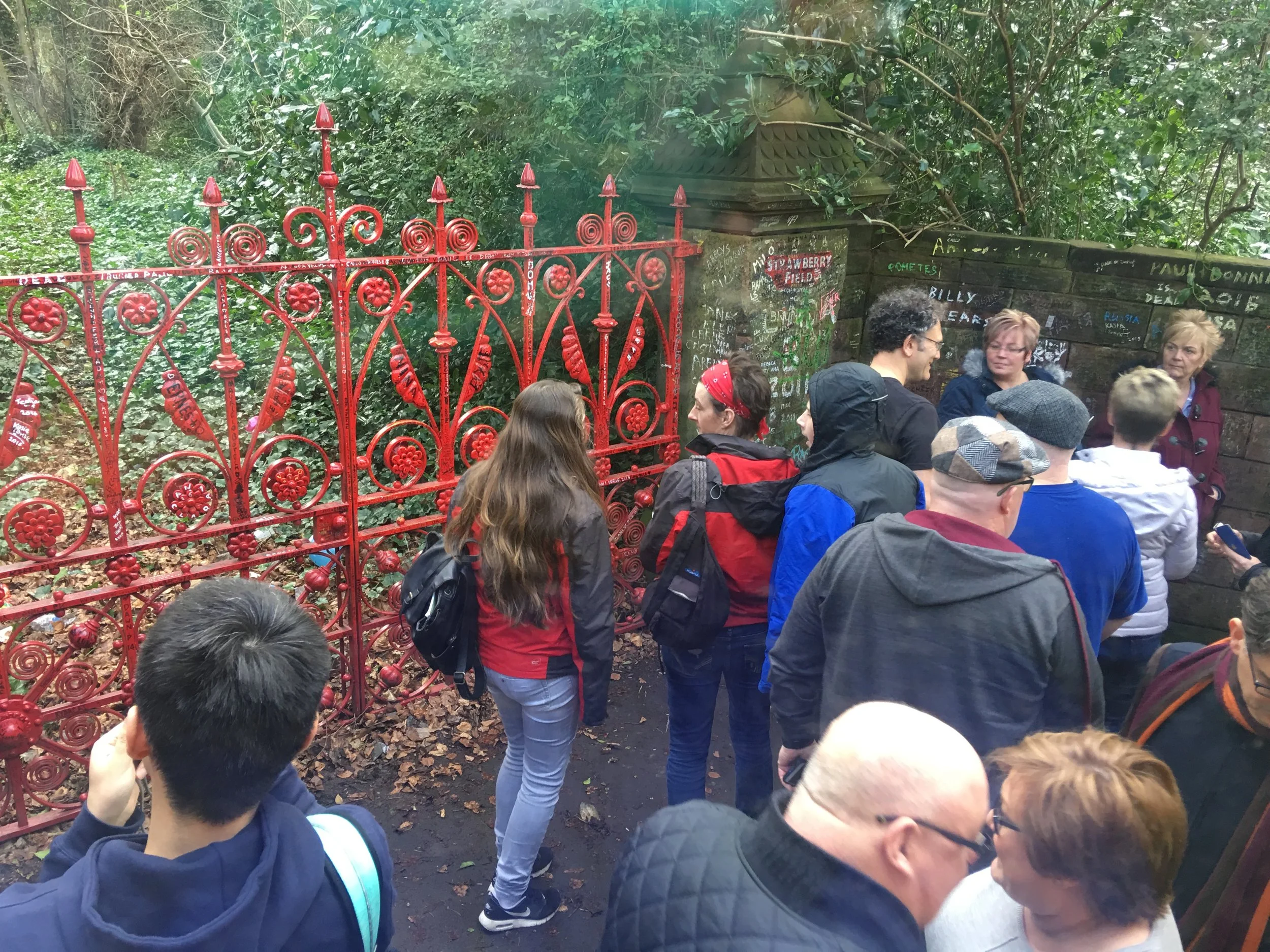 The gate at Strawberry Fields which inspired many a John Lennon lyric.