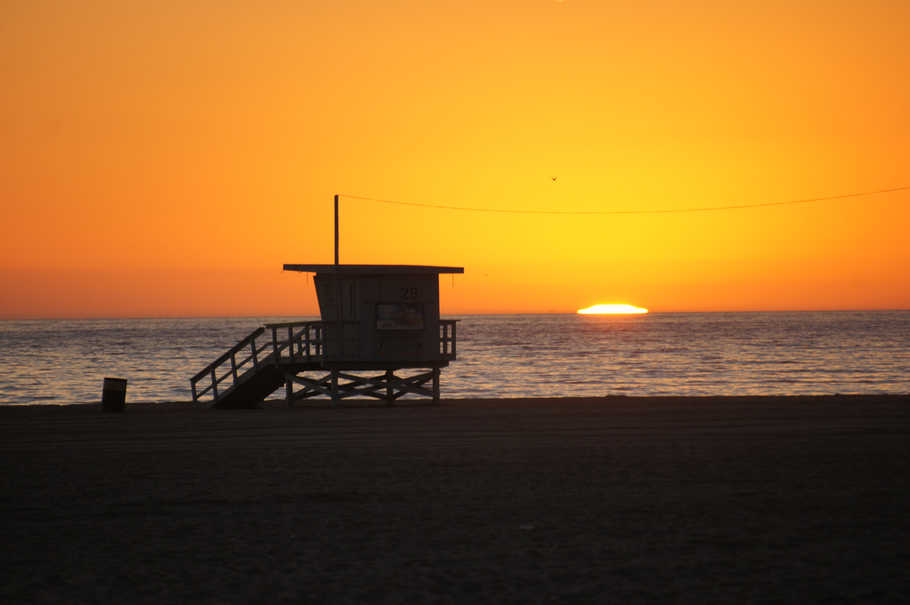 Taco view of Venice Beach.