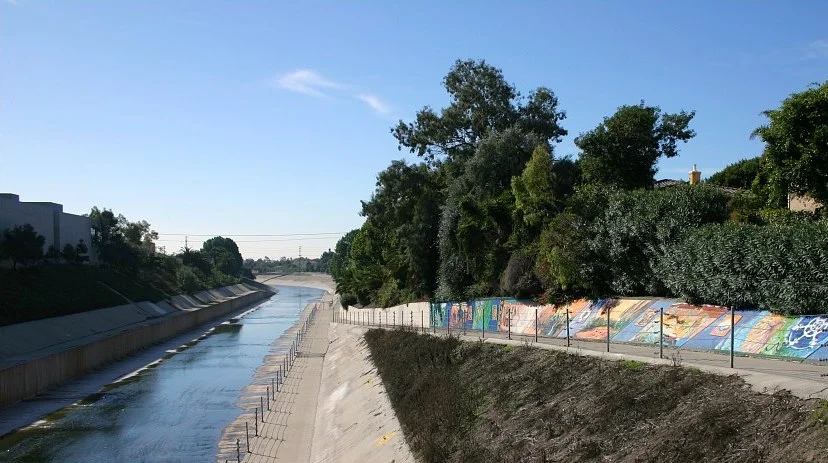Ballona Creek Bike Path goes by some really cool murals.