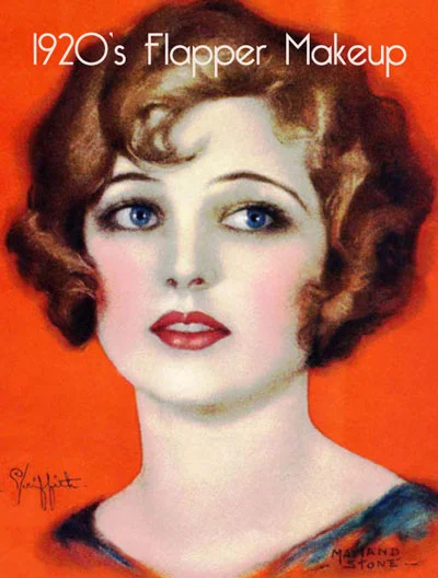 1920's makeup style: waves, eyes, brows.