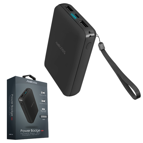 Acellories 10000mAh Power Badge Portable Power Bank — Acellories ...