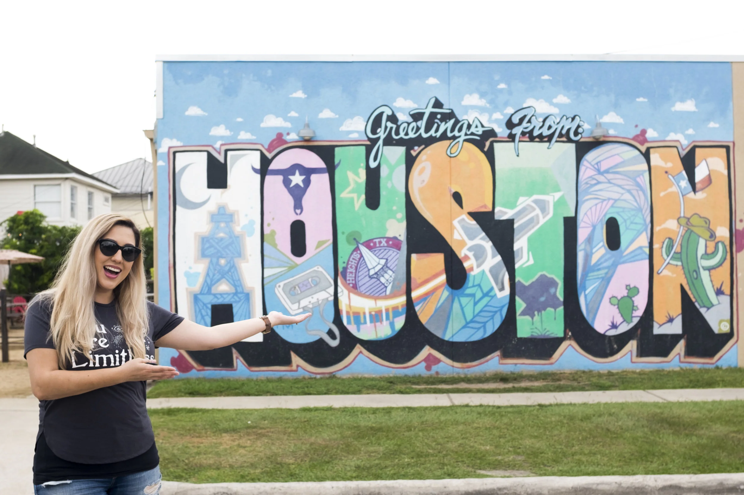 Humidity and my hair do not get along. Mural by Daniel Anguilu - located at 3601 White Oak Drive.