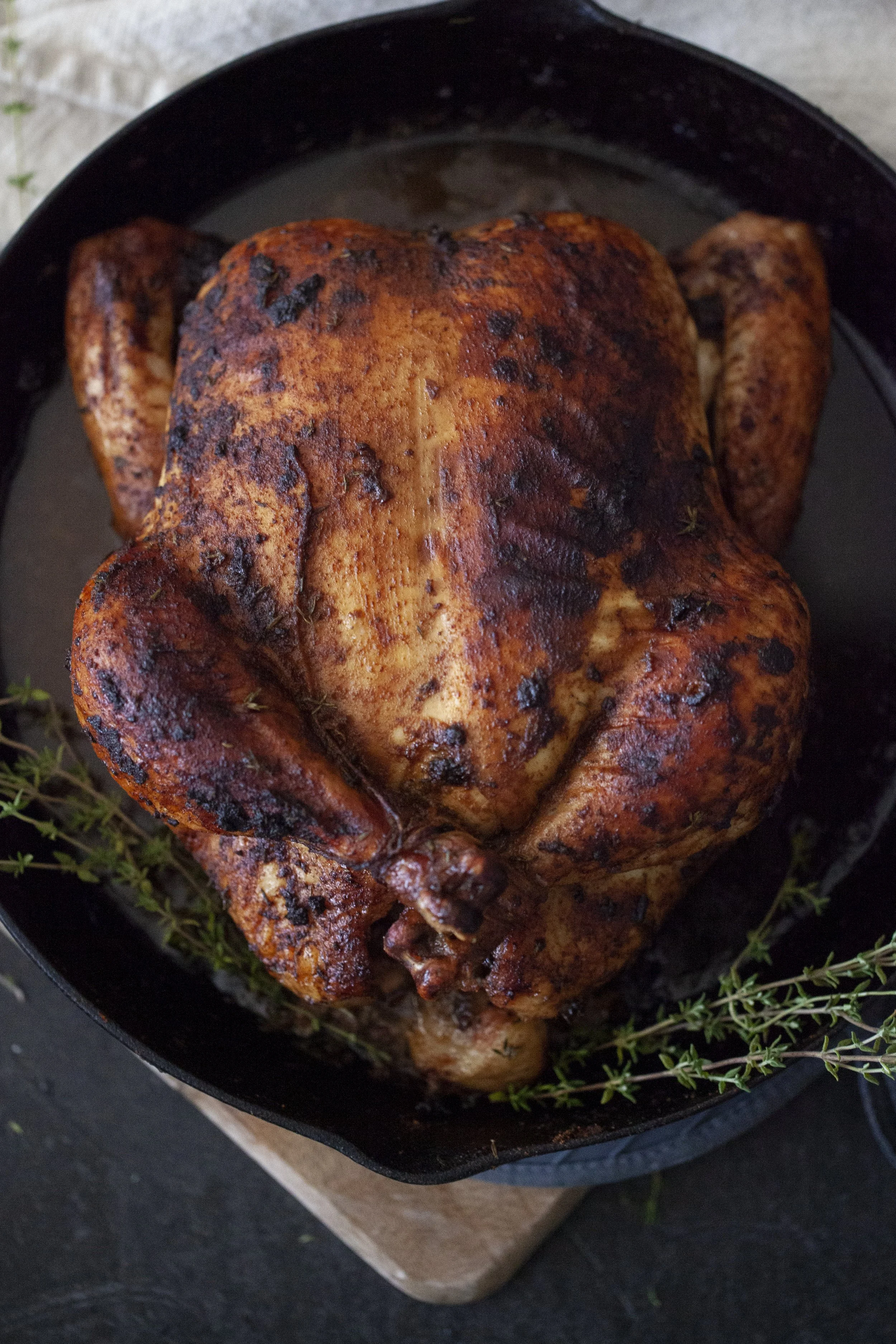 Paprika Rubbed "Rotisserie" Chicken
