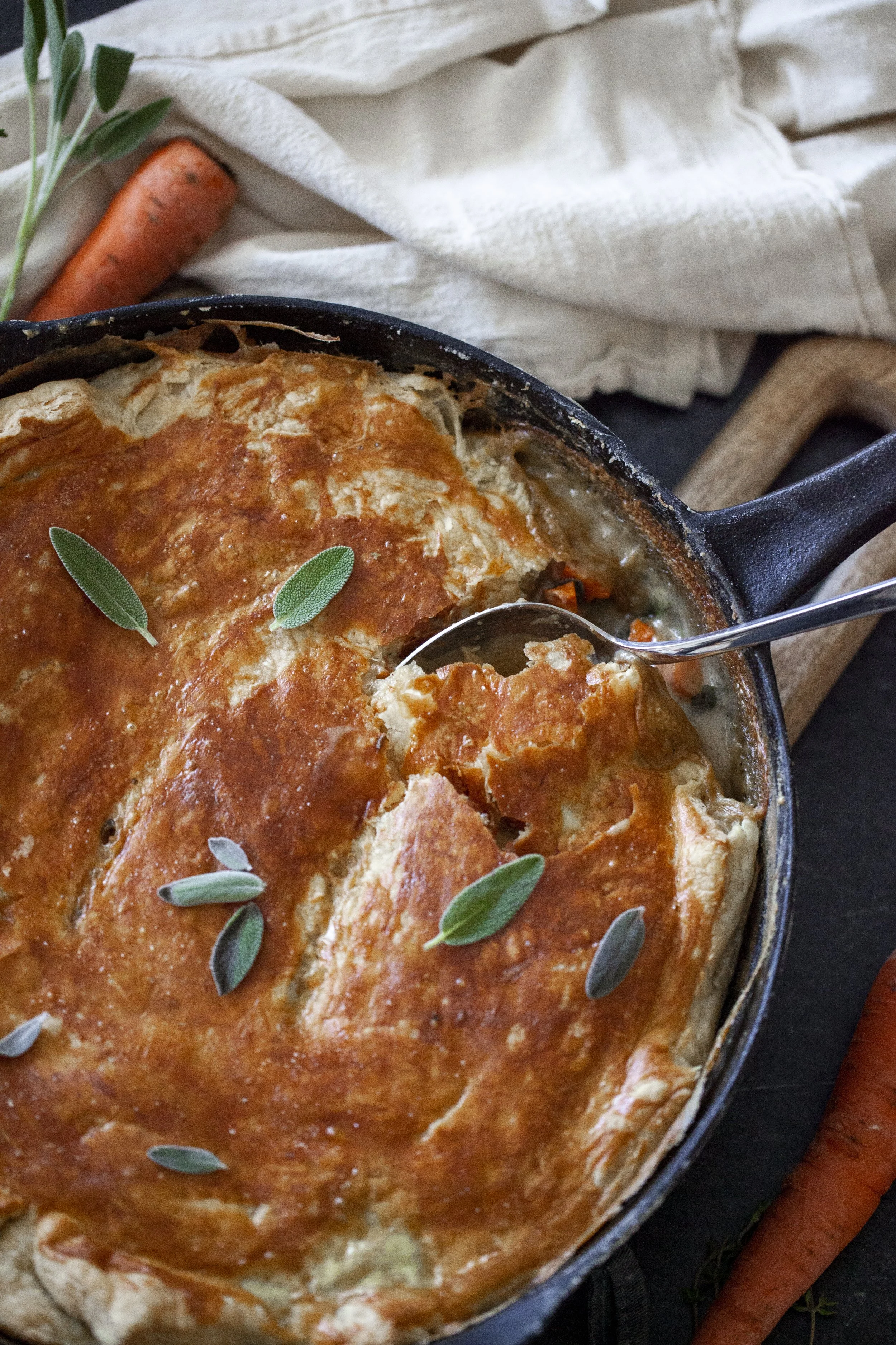 Browned Sage-Butter Chicken Pot Pie