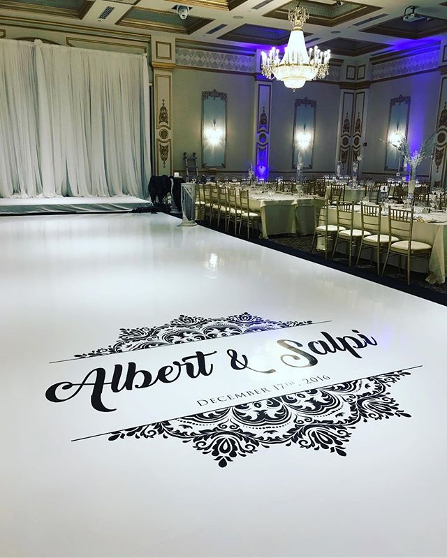 Another custom monogram created for a beautiful couple this past weekend! Email info@marqueedesign.ca