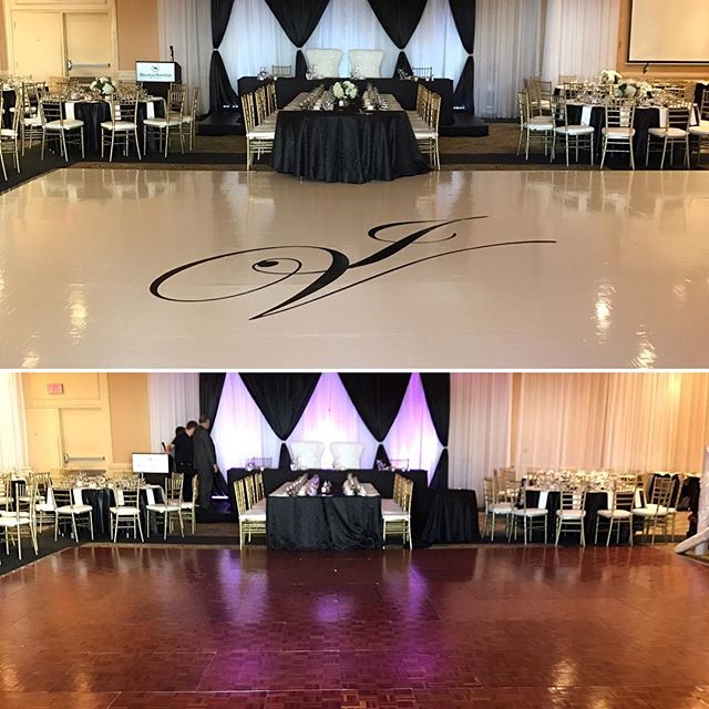 Just look at the difference white vinyl can make when you add it to your Dancefloor! 😍😍😍 Contact @marquee.design today and 
Take advantage of our vinyl floor and media wall promo before January 1 2017!