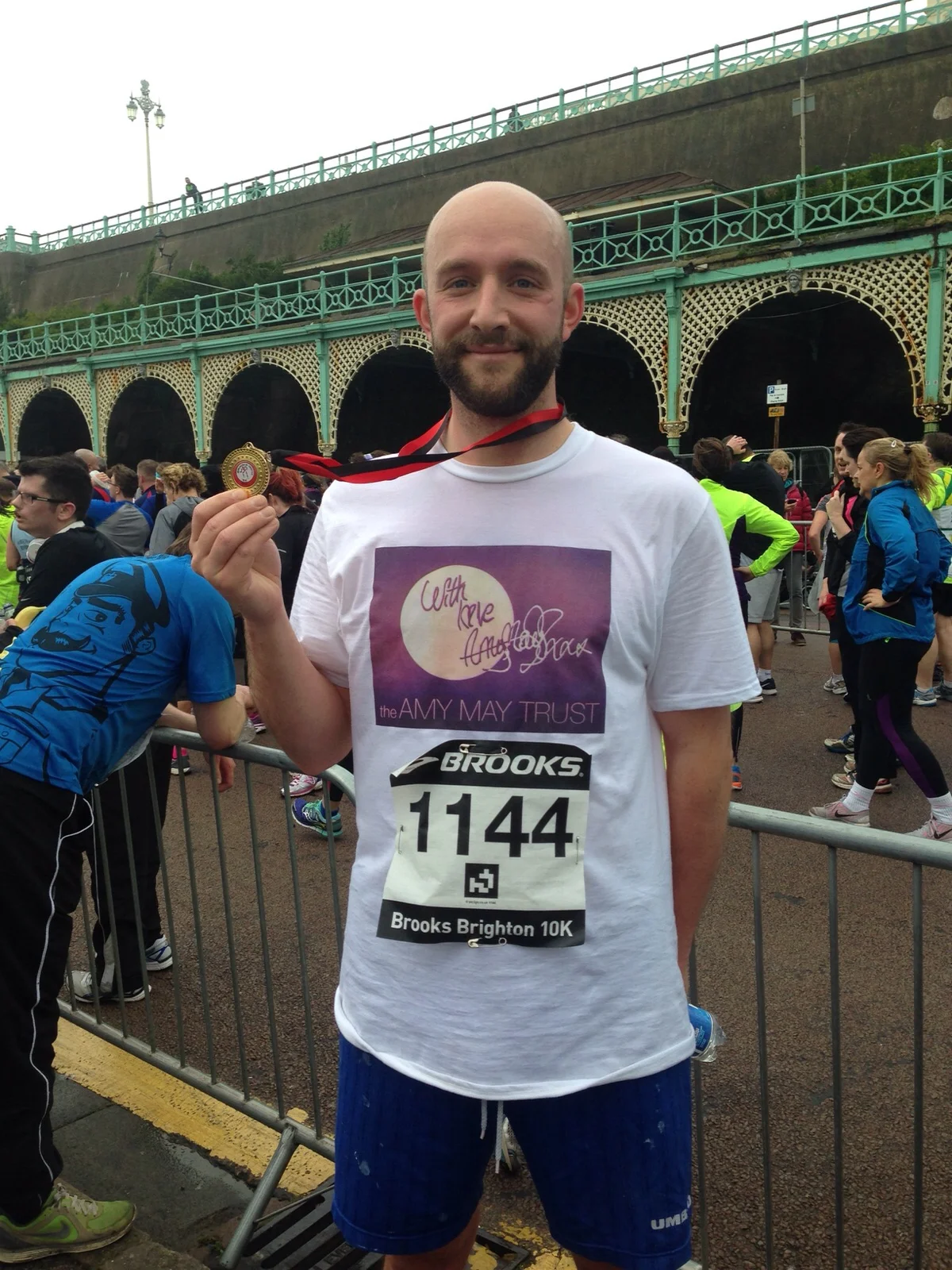 John Crosses The Brighton Finishing Line