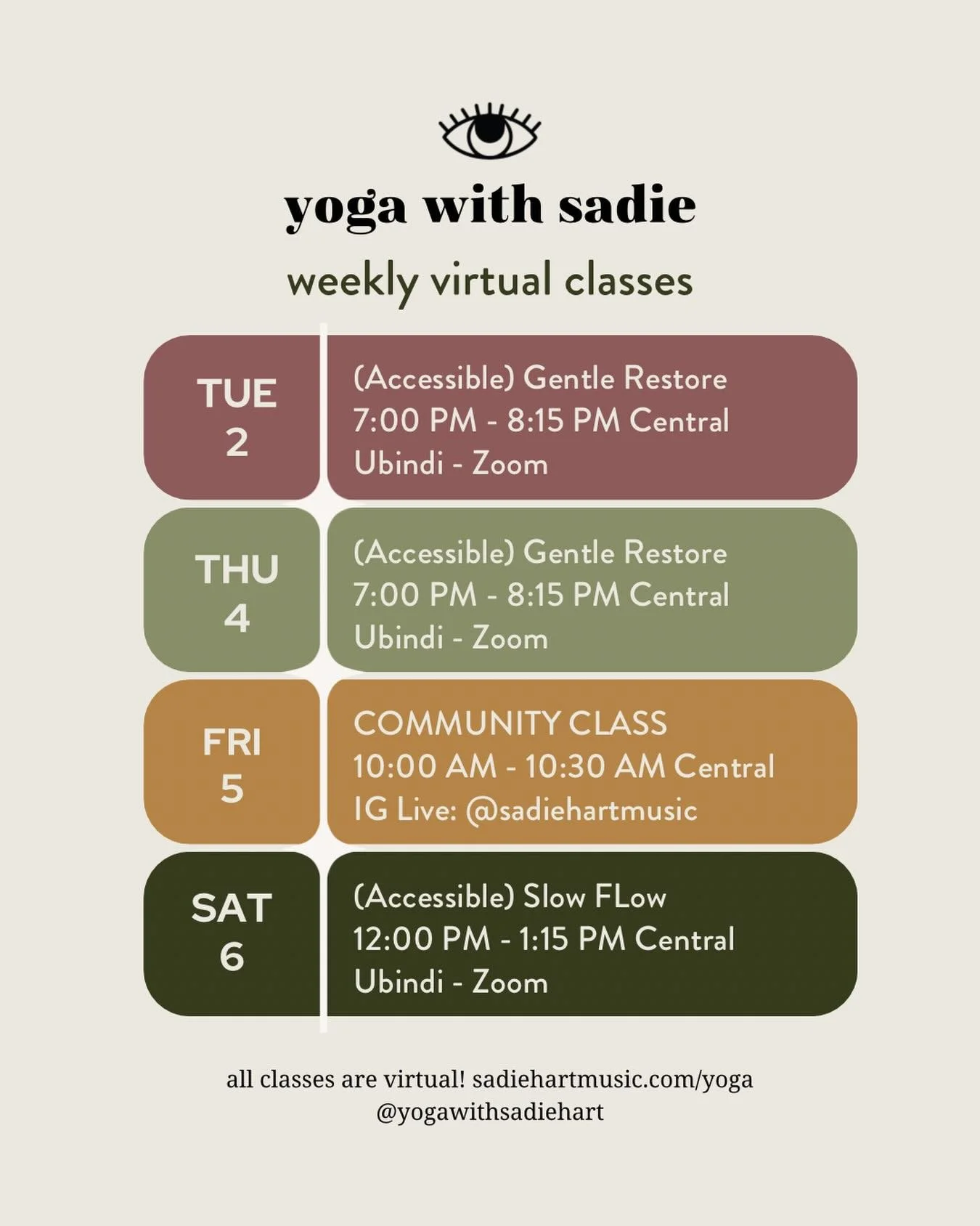 yoga (at home) with sadie for the sensitive* ones✨

*reclaiming &ldquo;sensitive&rdquo; ✊✊✊

sadiehartmusic.com/yoga

$10 &amp; open to all!

#gentleyoga
#covidsafer
#covidcautious
#accessibleyoga
#onlineyoga
#neuroaffirming 
#restorativeyoga
#slidin