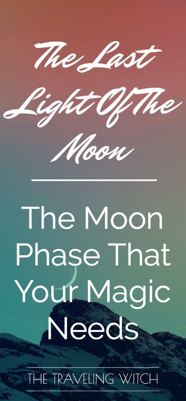 Welcome transformation into your life and your witchcraft with the last light of the moon! // Intrepid Crow