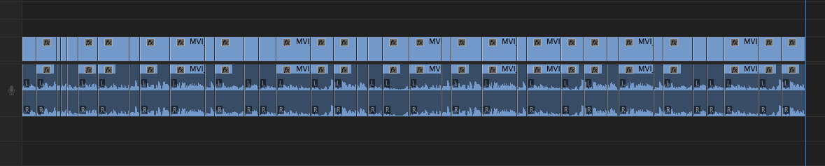 If your video has this many cuts you need to smooth out, pasting individually isn't very practical.