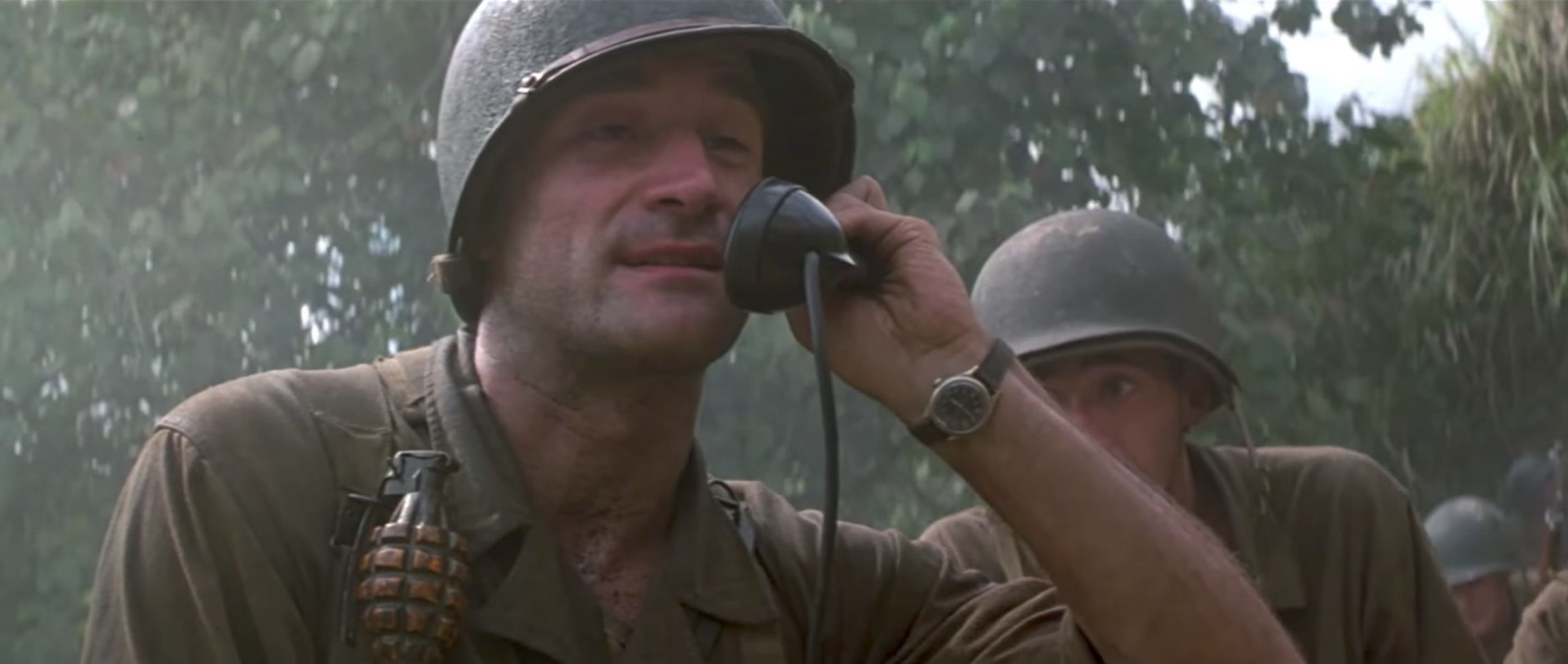 Trailers are a mix of montage, and scenes from the film that are allowed to play out. This sequence is one of the very few scenes in the trailer.
