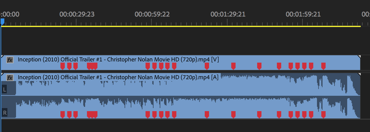 There's no pattern across the whole cue, but in each section they're consistent.