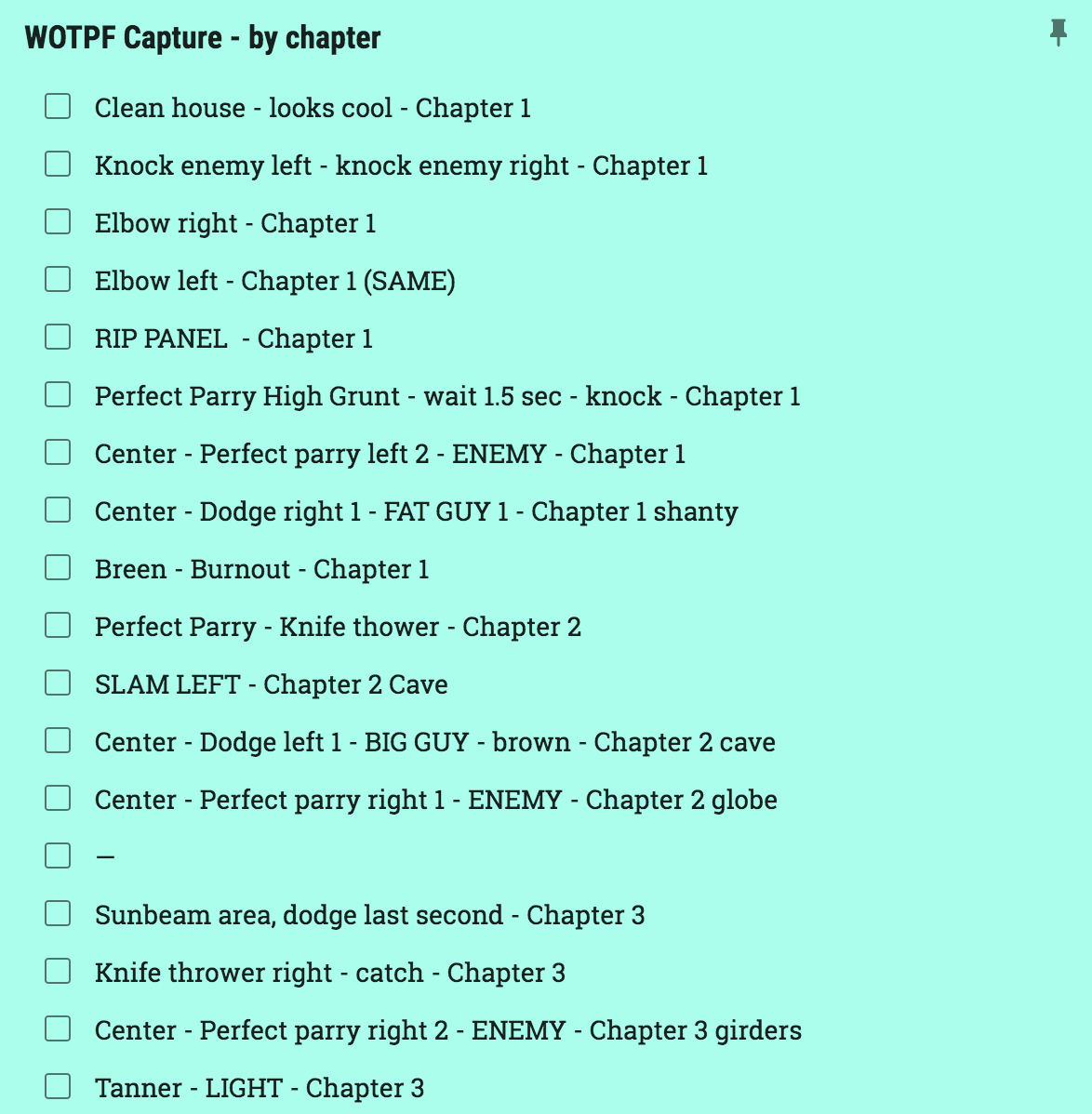 A look at part of my Google Keep shot list