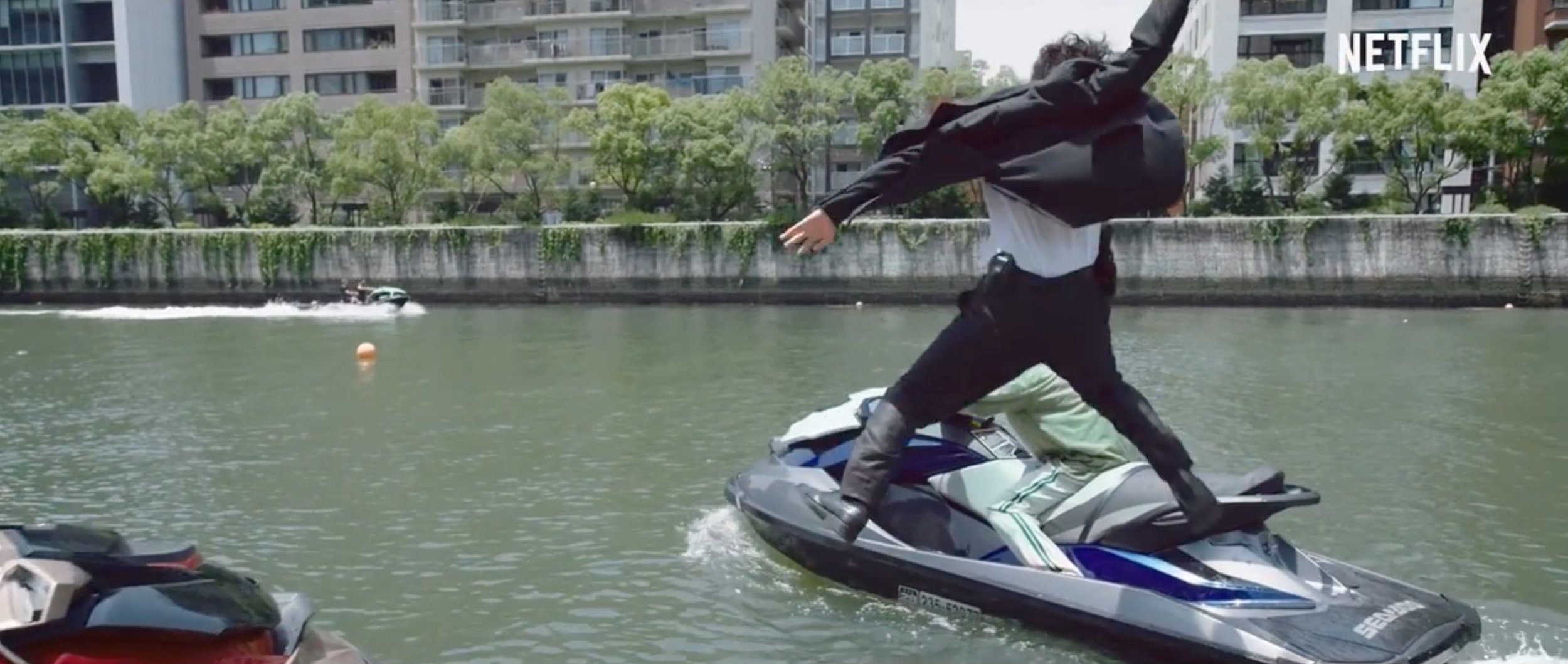 Remember that climactic slow motion in the trailer that just kind of... happened.