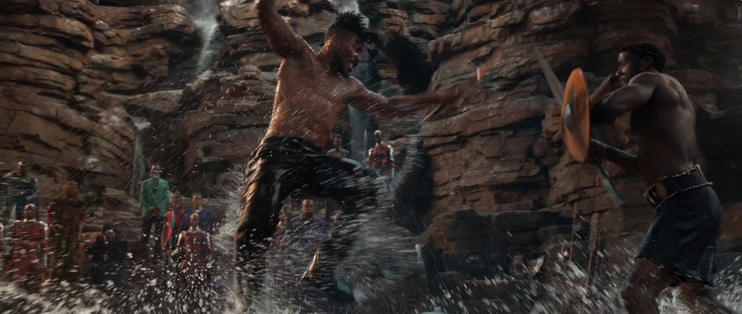 Since I've seen the film I know this is a pivotal moment, but without context it's just two guys fighting for reasons unknown.