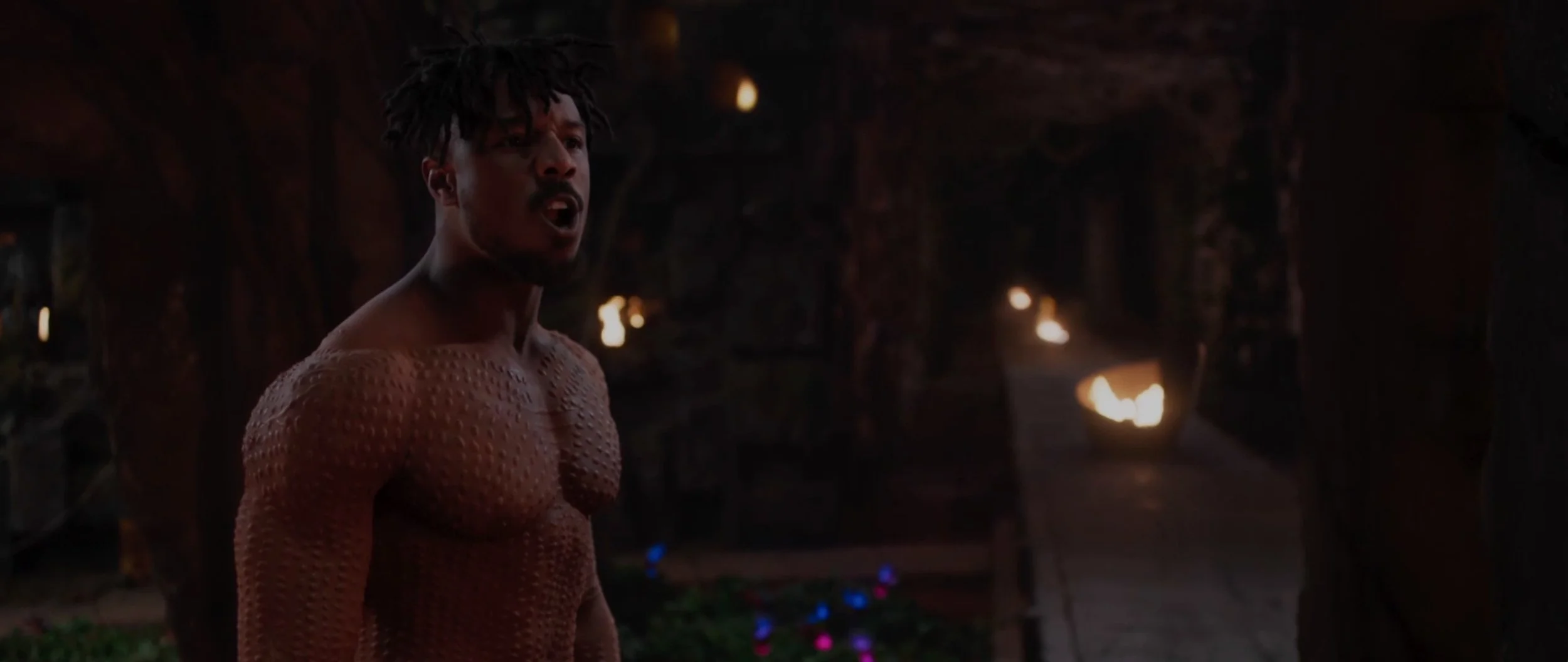 In the film Killmonger just says "Burn it all!" But for the trailer, the editor either found or formulated him saying "I'mma burn it all!"