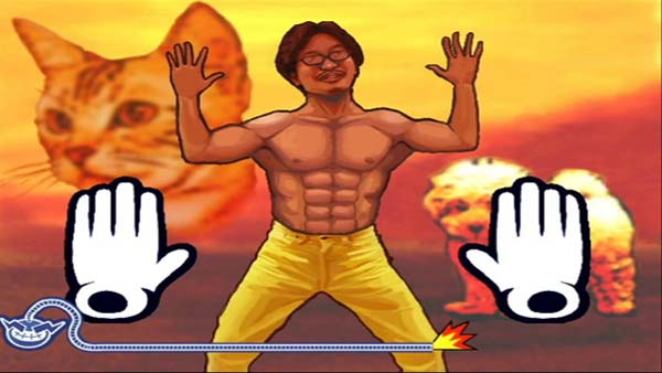Warioware's microgames are frequently nonsensical. When the game cuts to a new one you have a brief moment of "What do I do??"