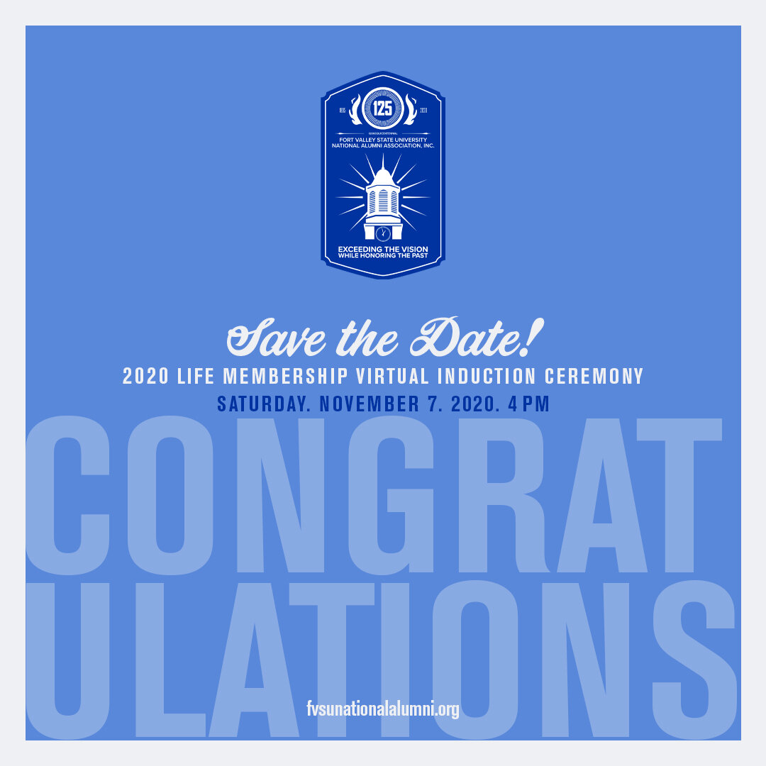 Save the Date! 2020 Life Membership Virtual Induction Ceremony