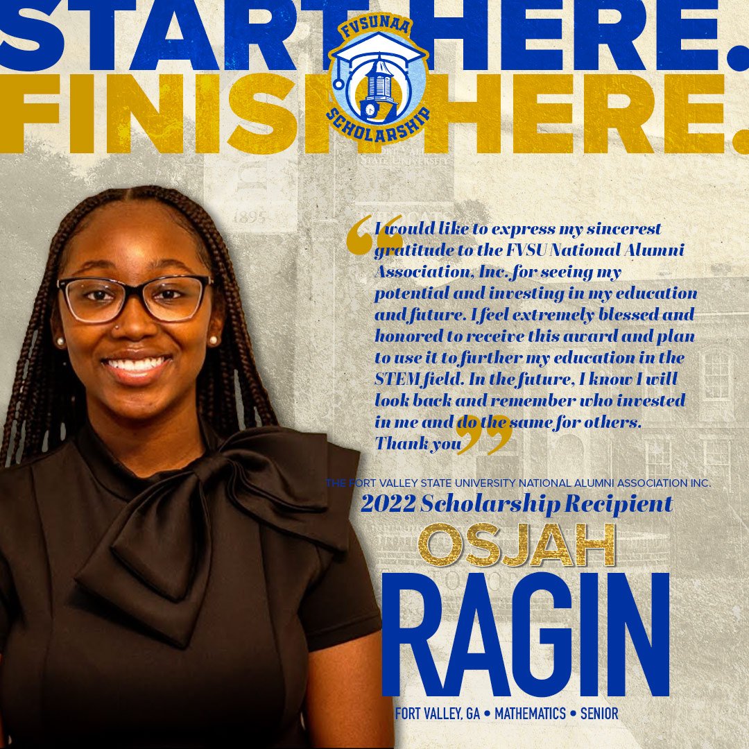 Osjah Ragin •&nbsp;Fort Valley, GA •&nbsp;Senior •&nbsp;Mathematics