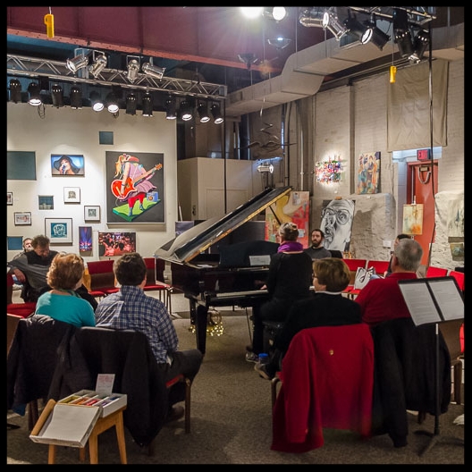 Listening Room at Rock Garden Studio ©MarkFerrell 2017 Let It Flow Art Exhibit