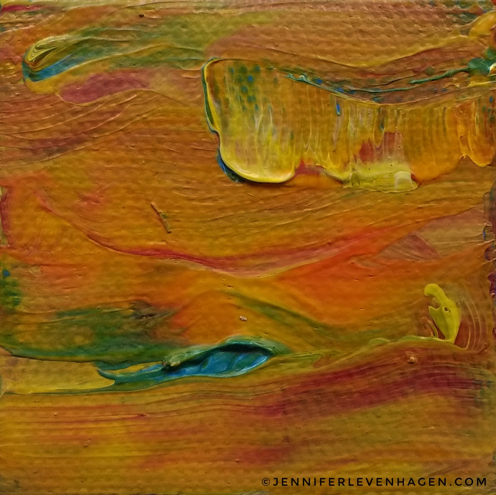 Breathing, 2" x 2"