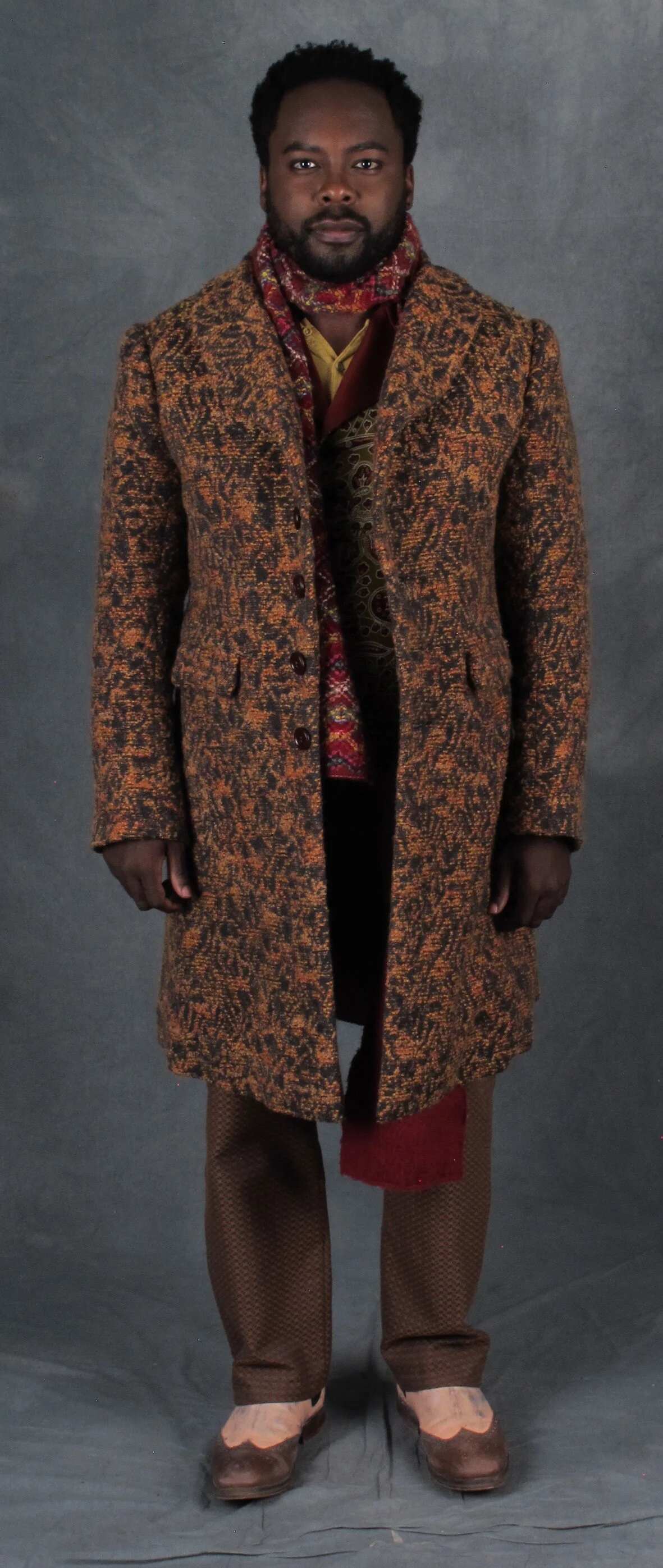  La Boheme, 2019  Will Liverman as Schaunard  Design: Camillia Koo  First Hands: Christina Huh and Kelly Isaacs  Stitcher: Allison White, Christina Huh 