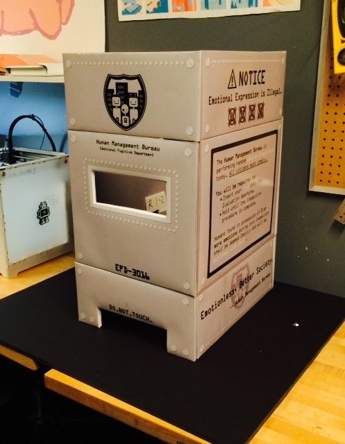 2nd Generation : Foam boards covered by printed paper. Twelve pieces connected with socket chisels.
