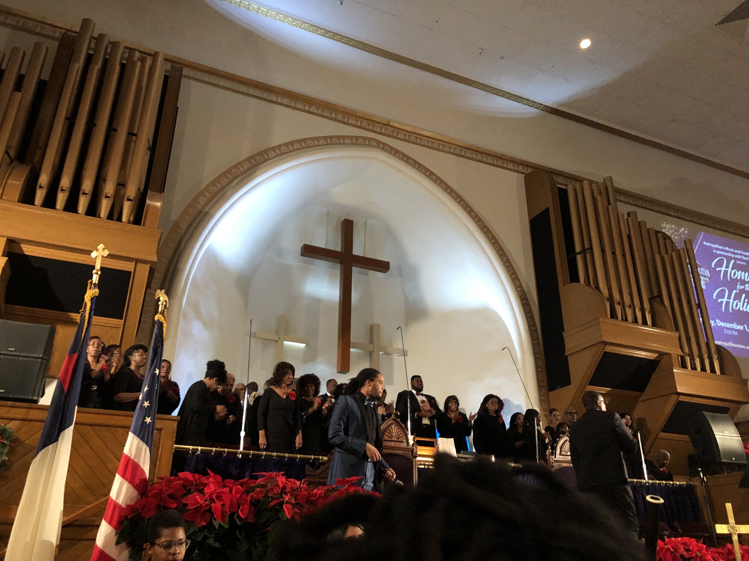 Members of the orchestra perform as part of Metropolitan AME’s: The Family Room - celebrating an event of Messiah, gospel songs and spirituals. Dec 1, 2019.