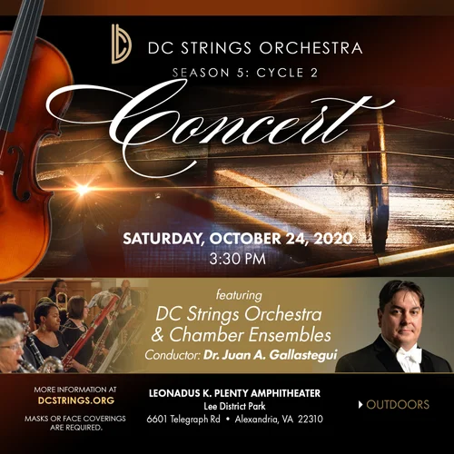 Dc Strings Orchestra Announces Fall Concert At Leonadus K Plenty Amphitheater In Alexandria Va Dc Strings Workshop