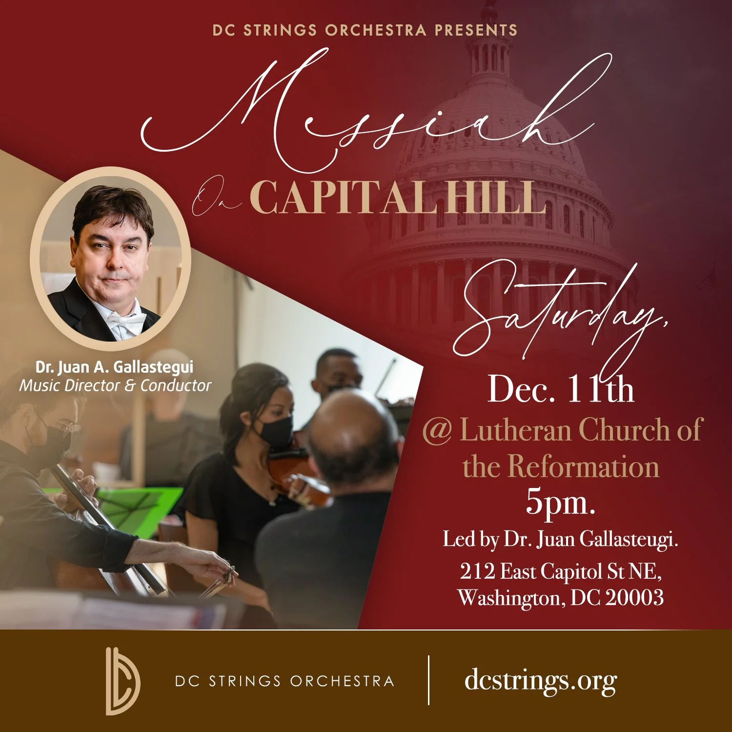 Messiah on Capitol Hill, w/DC Strings Orchestra — DC Strings