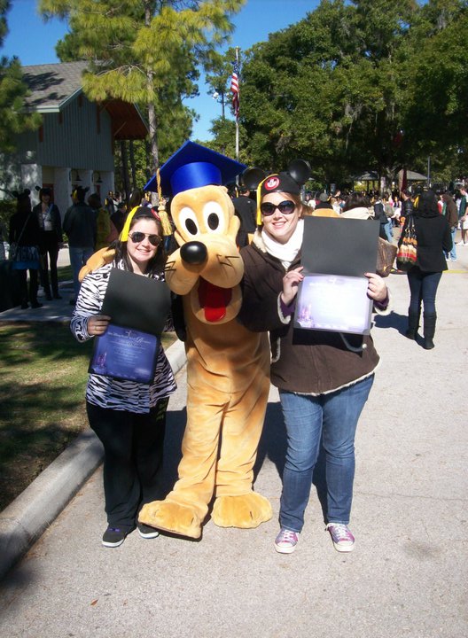 I don't have any pictures from the inisde of Chatham, but this was taken at the DCP Graduation event at Mickey's Retreat. That's me with one of my roommates from my first program holding our graduation diplomas. 