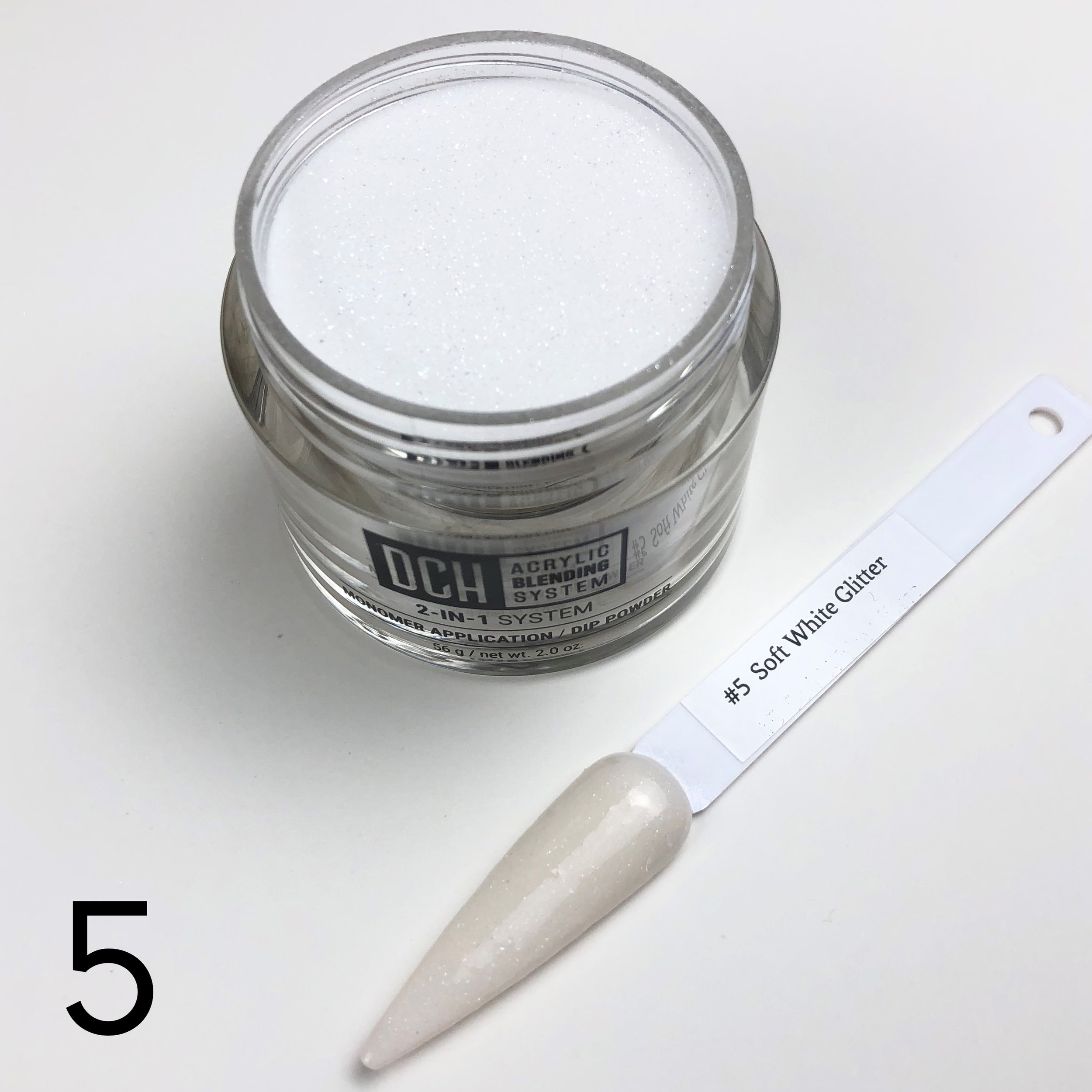 #5 - Soft White Glitter