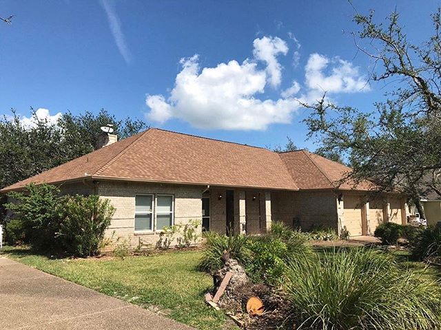 Here's a roofing project we did at Rockport Country Club! These shingles are Pinnacle Pristine Desert with Scotchgard anti algae protection. We paint all hardware to match shingles and are very detailed!

Visit our website TODAY to get a quote&mdash;