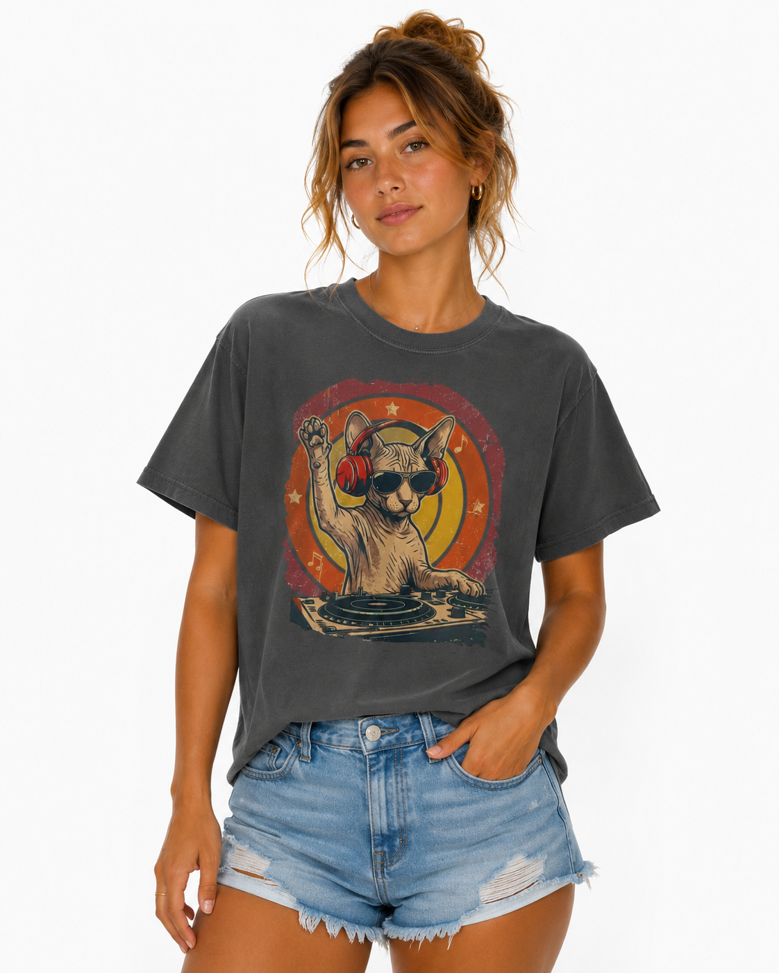 Retro Sphynx DJ