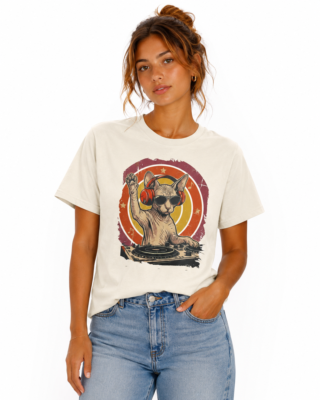 Retro Sphynx DJ