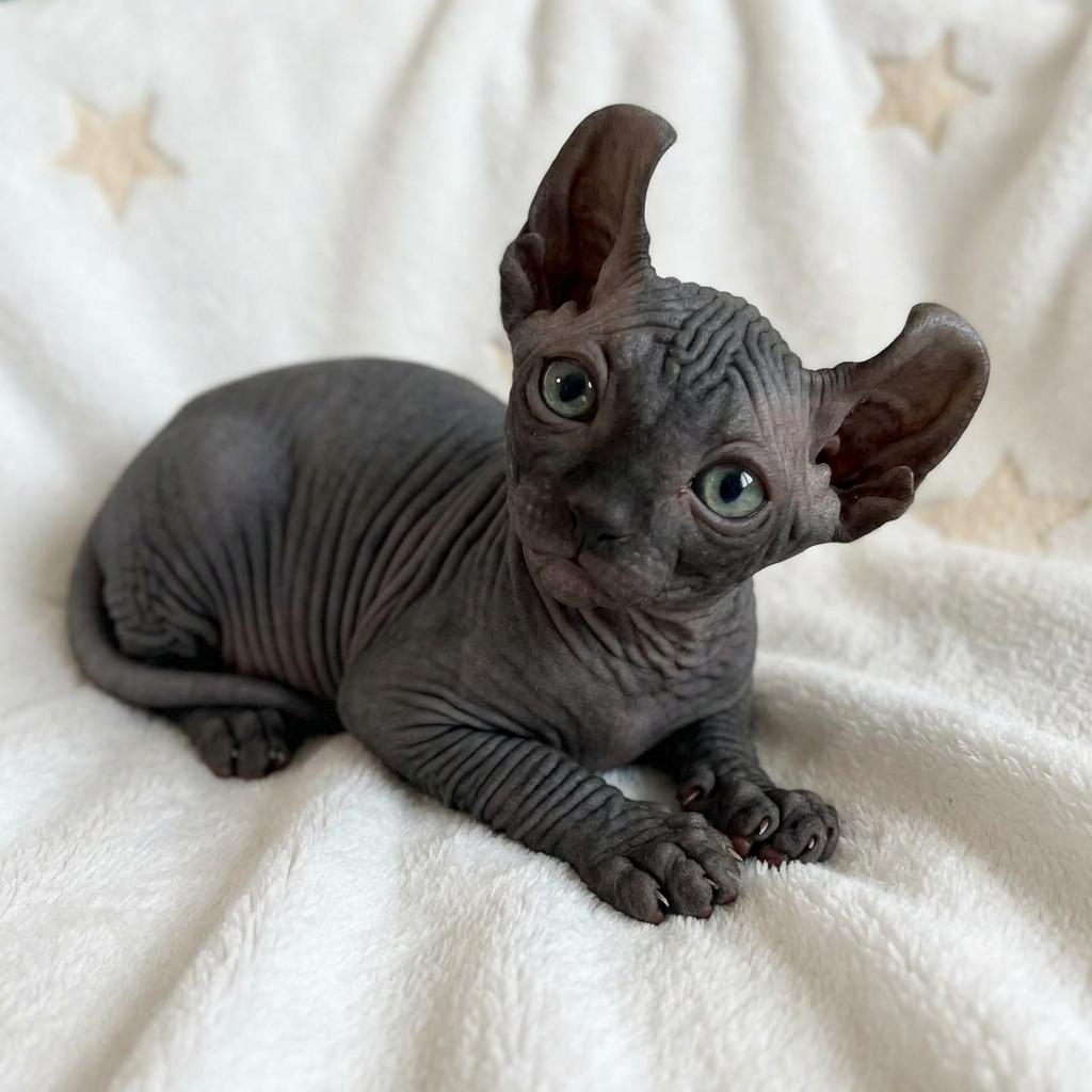 Firefly_Gemini Flash_Put kitten on a white blanket and give him a cute head tilt  66517.png