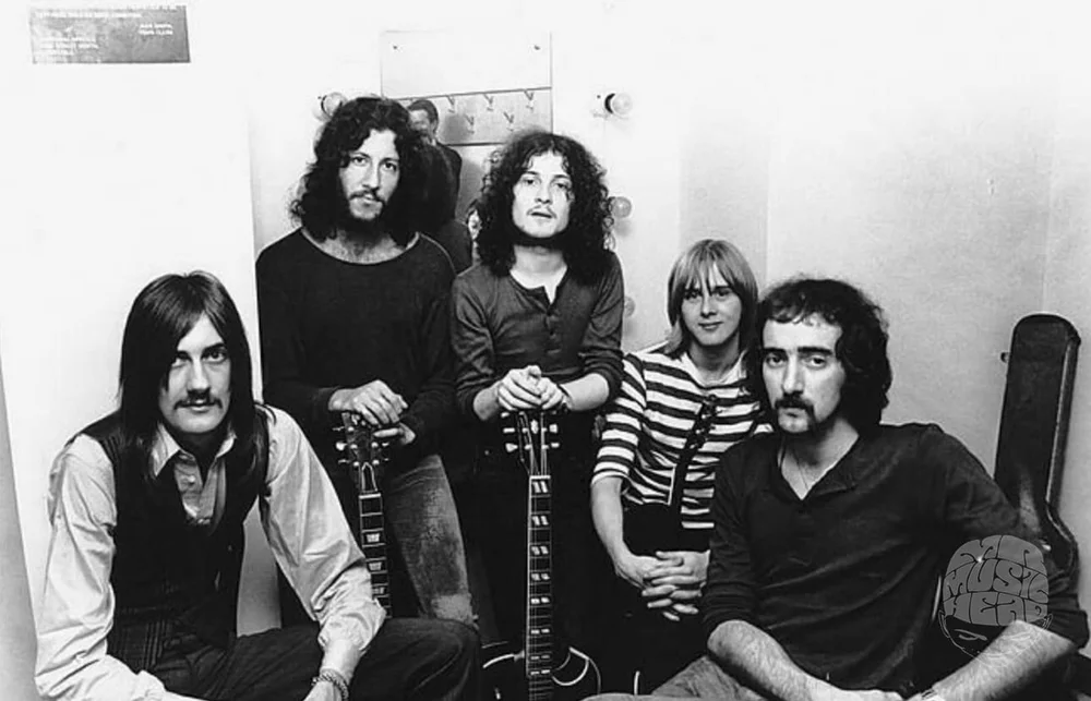 Fleetwood Mac Mick Fleetwood Peter Green Jeremy Spencer Danny Kirwan And John Mcvie 1968 By Chris Walter Mr Musichead