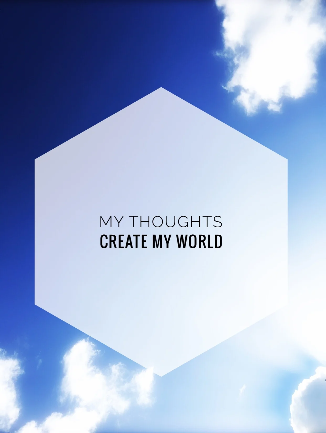 My Thoughts Create My World